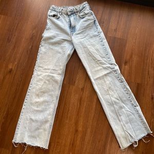 Zara light wash wide leg Jean